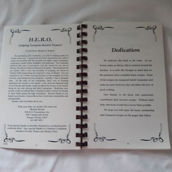 Vintage Cookbook Florida H.E.R.O. Foundation Spiral Bound Tampa Florida 2003 - Picture 10 of 15